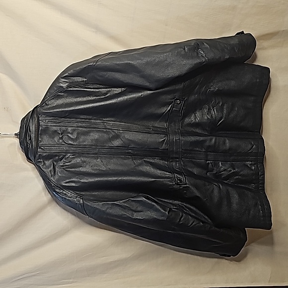 World Alliance Men's Leather Jacket, Size 2X Tall, Color Black - Picture 4 of 5